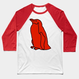 Red Penguin Baseball T-Shirt
